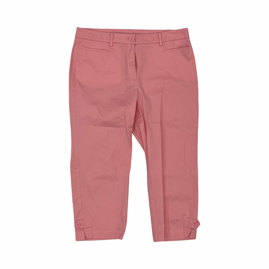 Pants Cropped By Talbots In Pink, Size:12