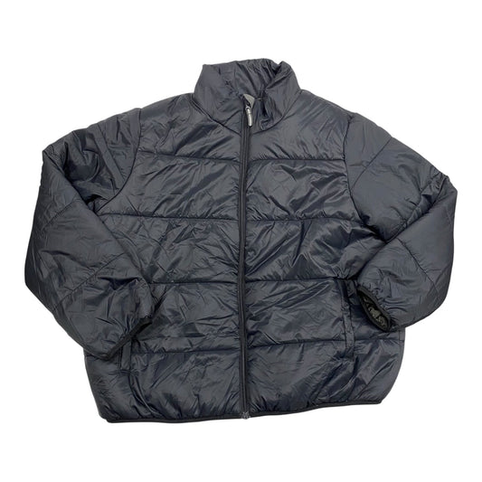 Jacket Puffer & Quilted By Universal Thread In Black, Size:1X
