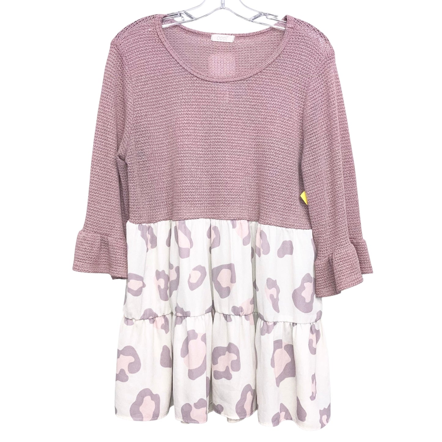 Top 3/4 Sleeve By Oddi In Pink, Size:L
