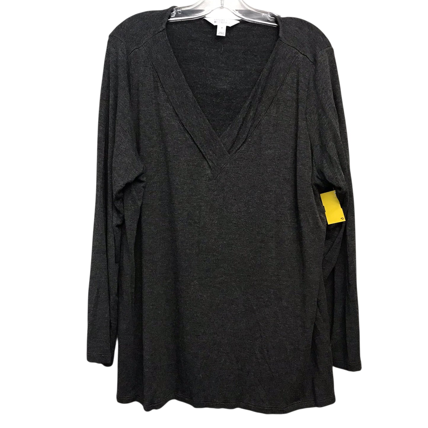 Top Ls By Market & Spruce In Grey, Size:2X