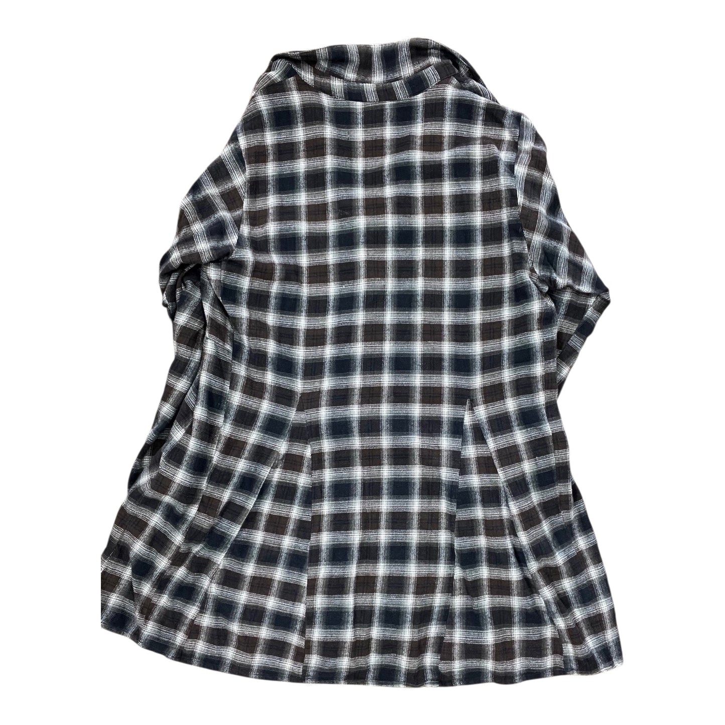 Tunic Ls By Clothes Mentor In Brown & White, Size:L