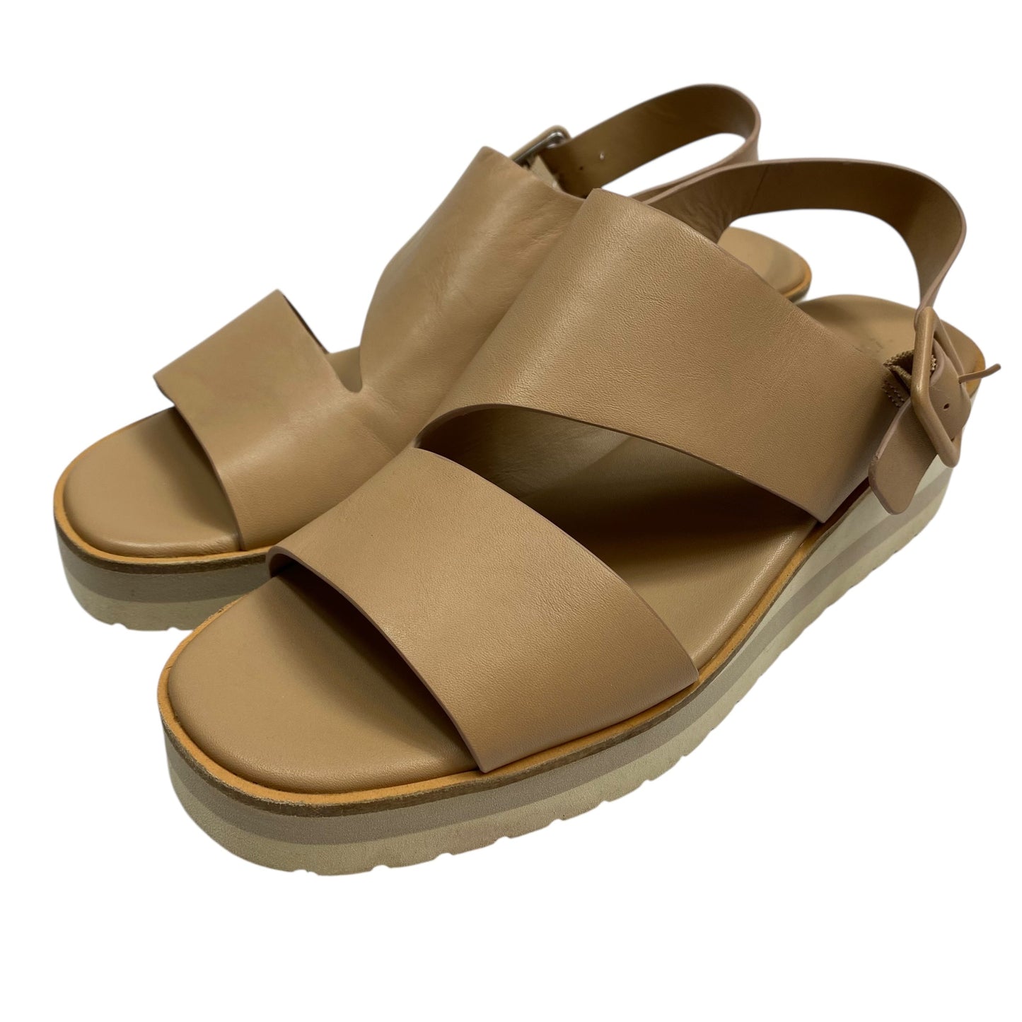 Sandals Flats By Vince In Brown, Size:8