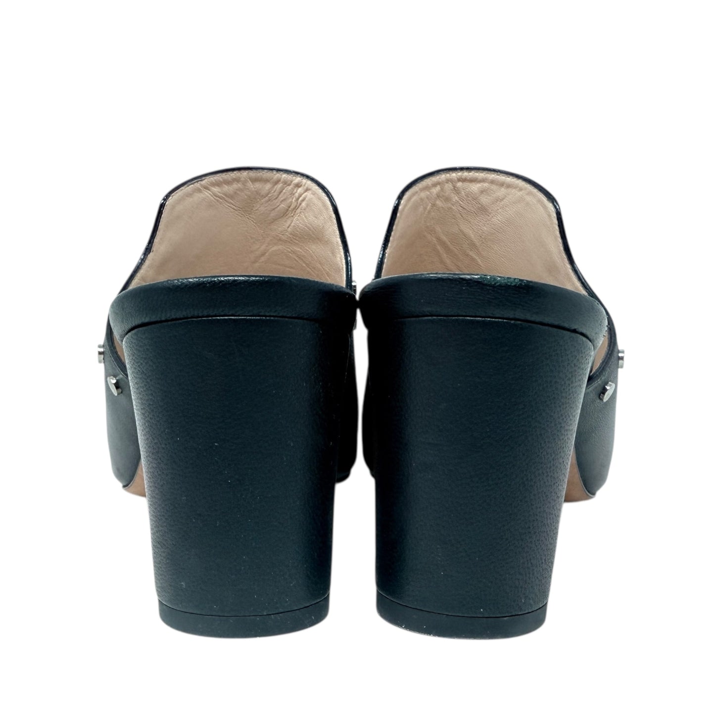 Myla 65 Studded Leather Mules Luxury Designer By Jimmy Choo In Black, Size: 7