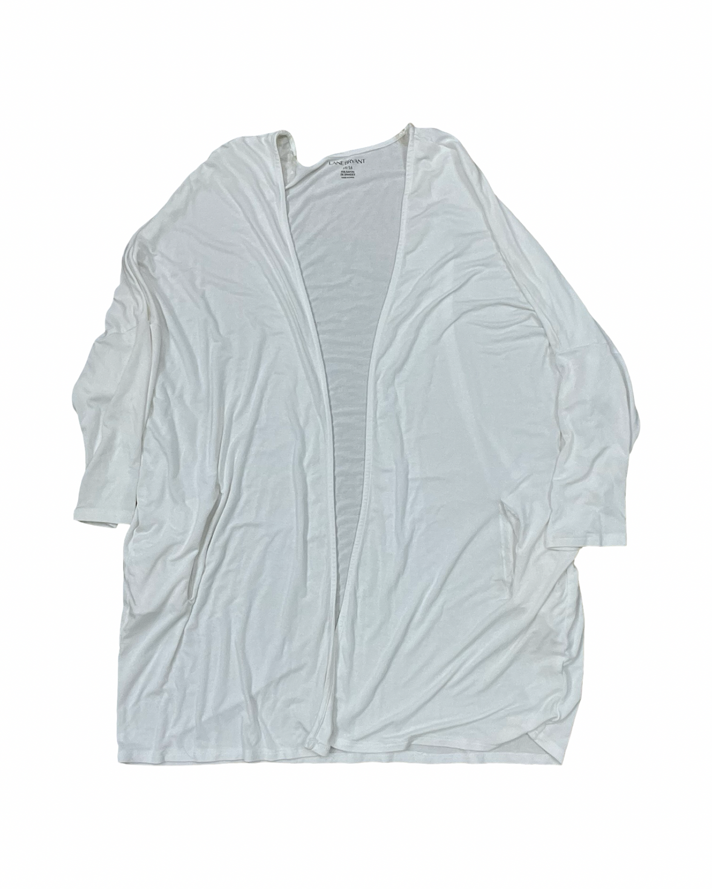 Cardigan By Lane Bryant In White, Size:Xl