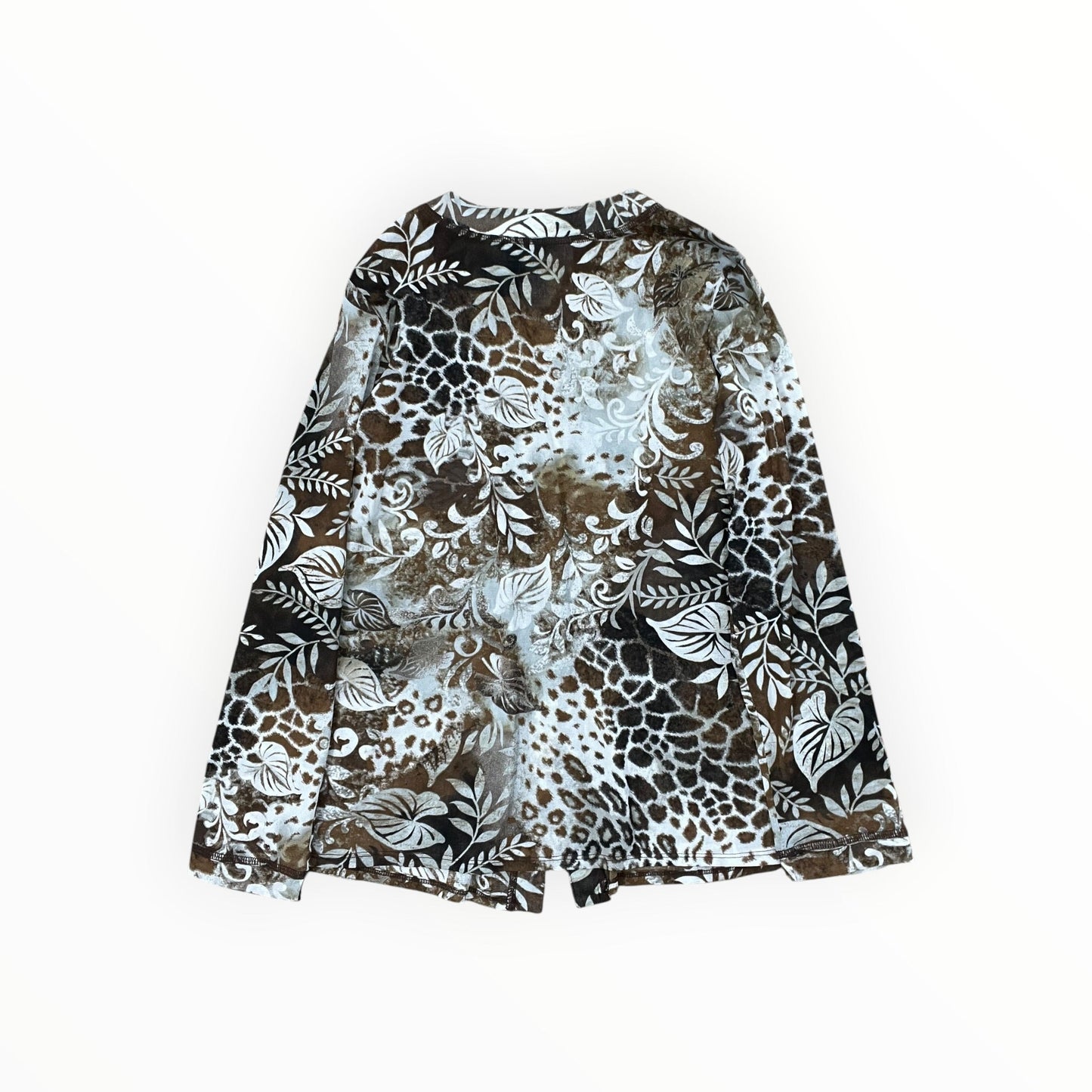 Blouse Ls By Susan Graver In Brown, Size:M