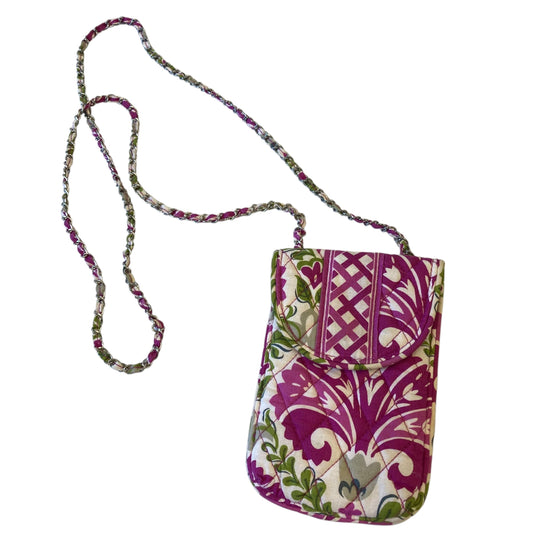 Crossbody By Vera Bradley In Green & Purple, Size:Small