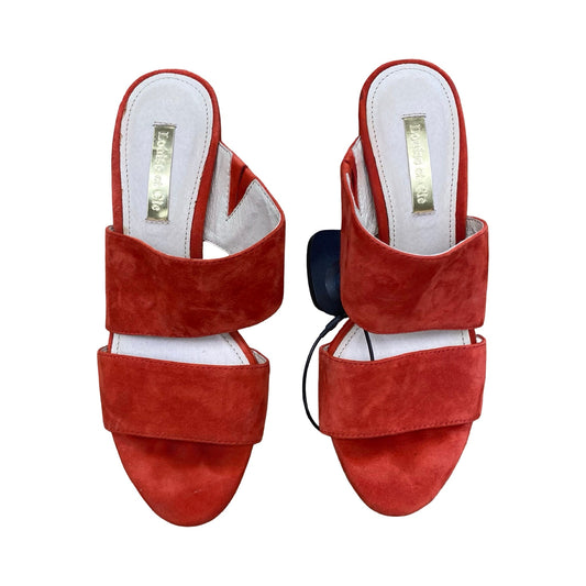 Shoes Heels Block By Louise Et Cie In Red, Size:5