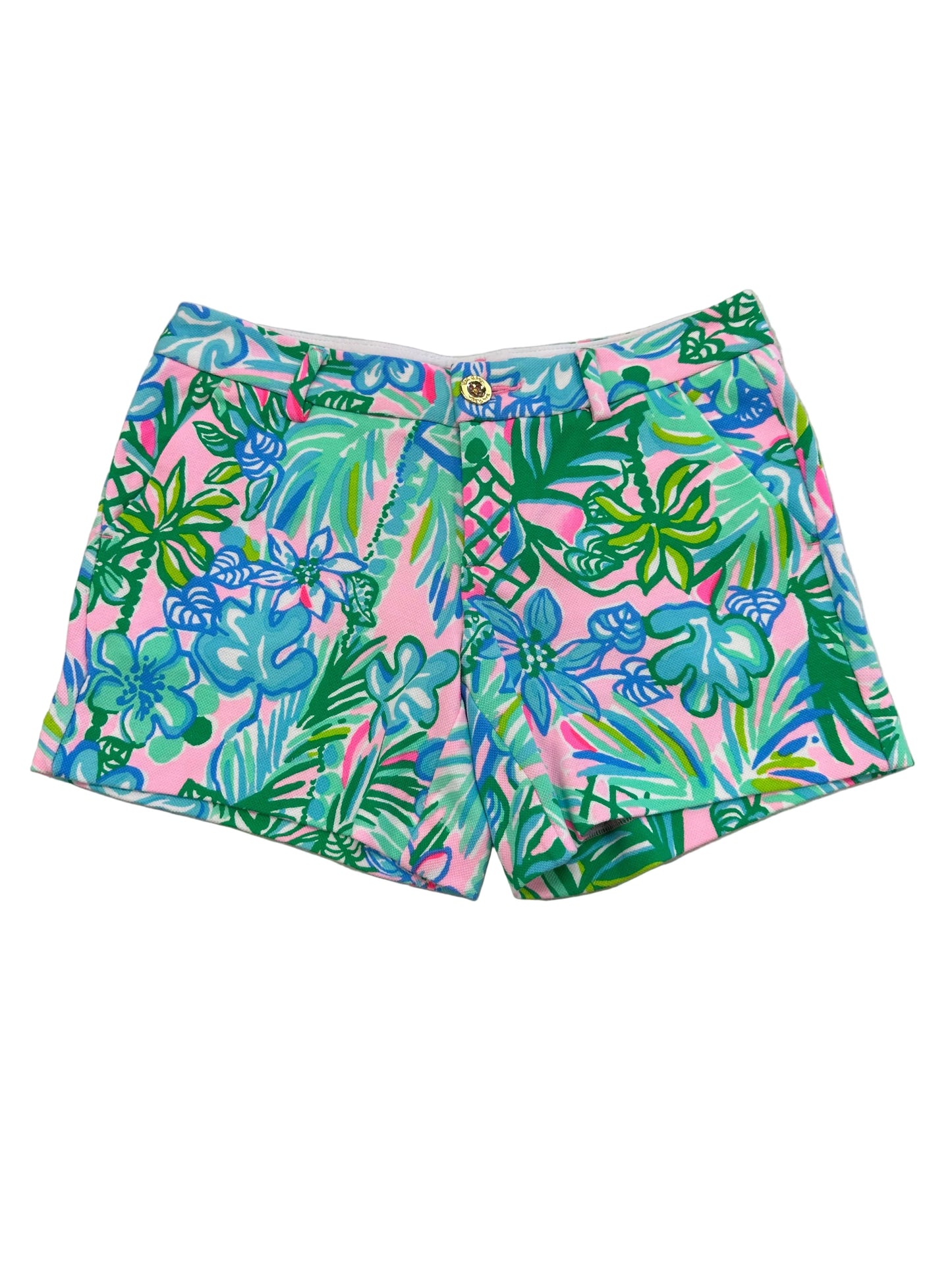 Shorts Designer By Lilly Pulitzer In Blue & Pink, Size:2