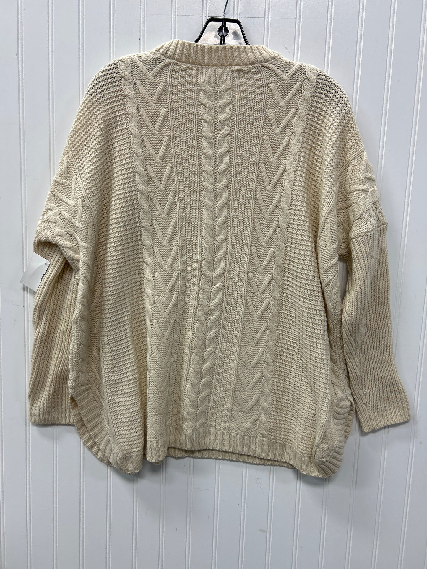 Sweater By Natural Reflections In Cream, Size:M