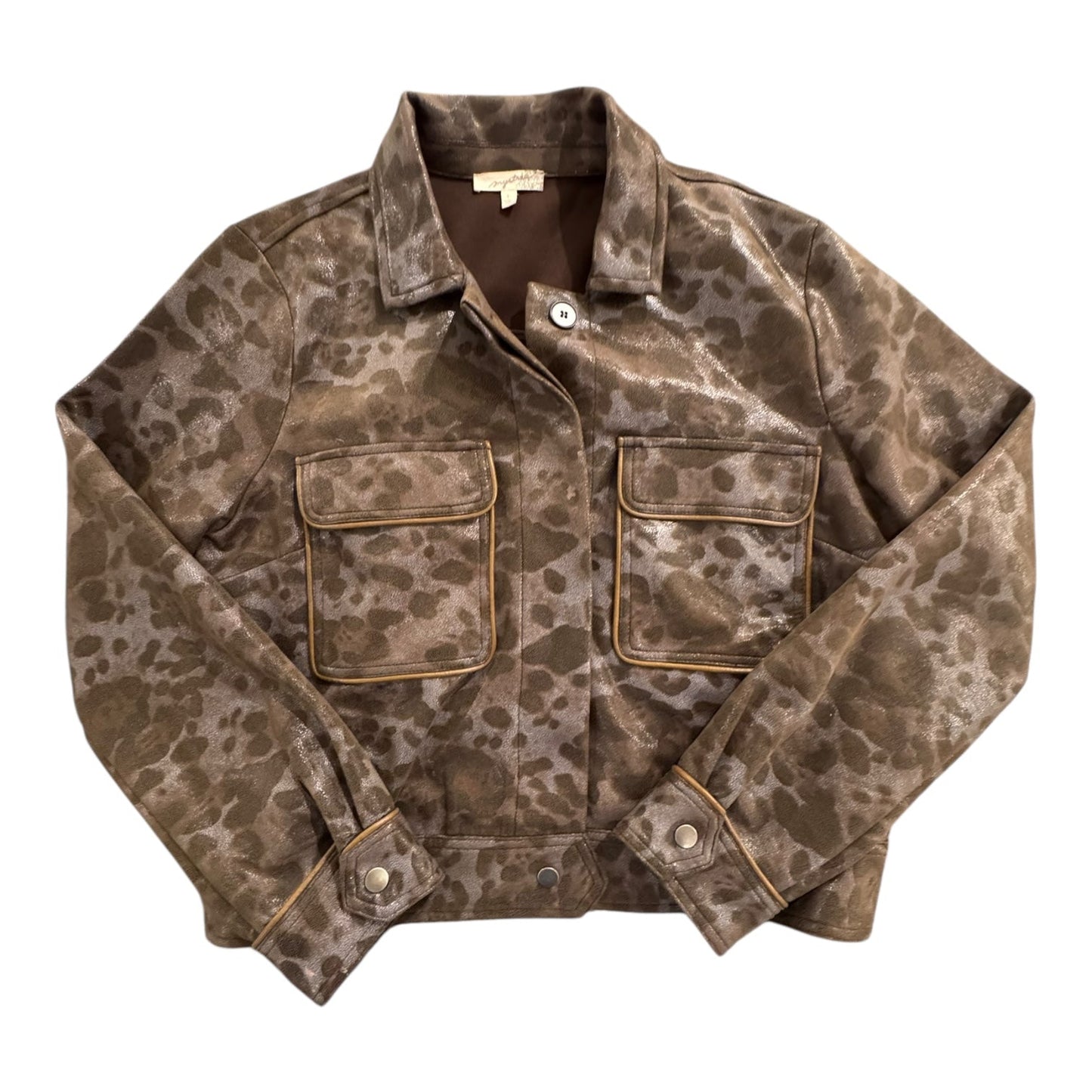 Blazer By Mystree In Camouflage Print, Size:L