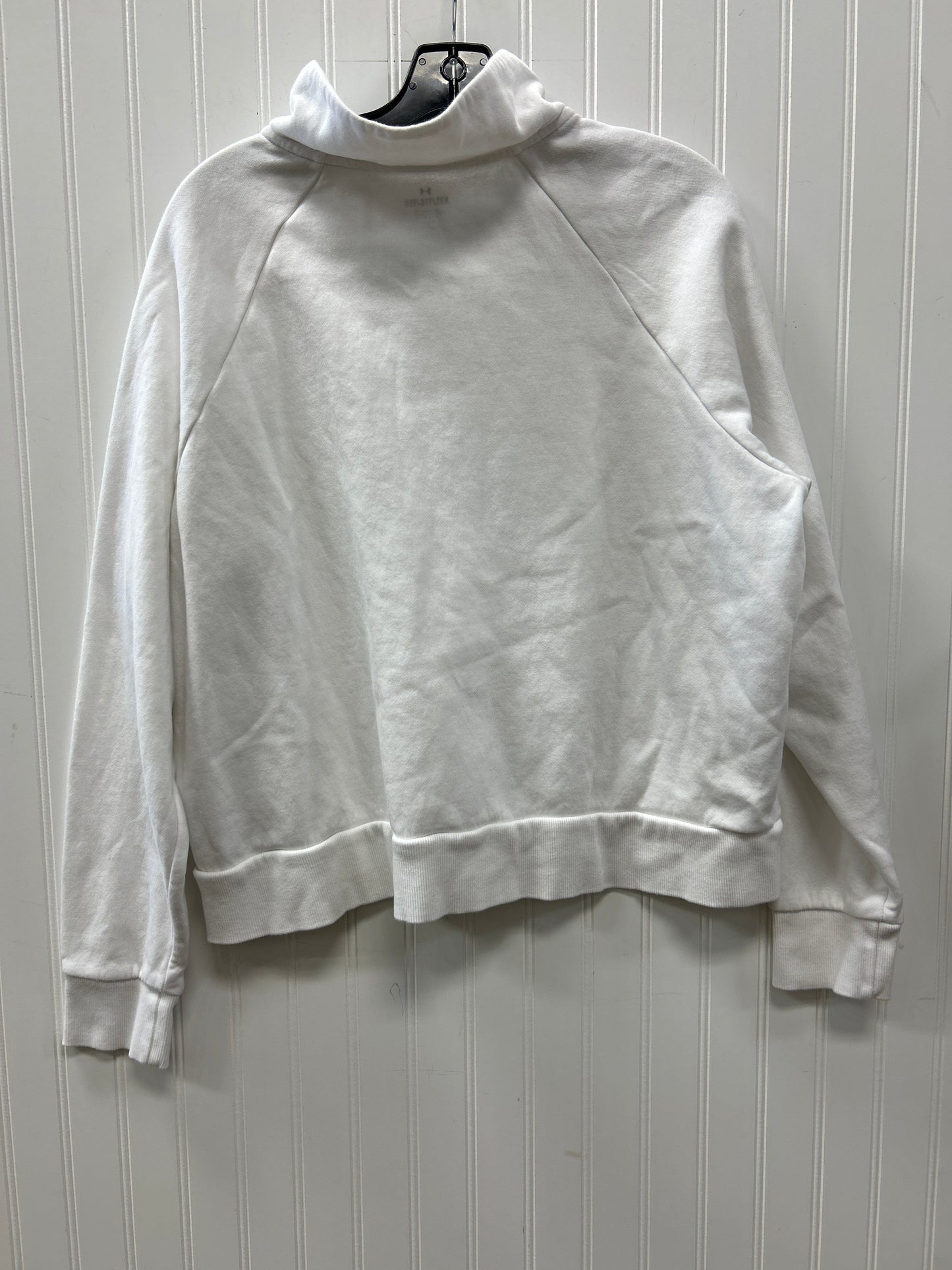 Athletic Sweatshirt Collar By Under Armour In White, Size:1X