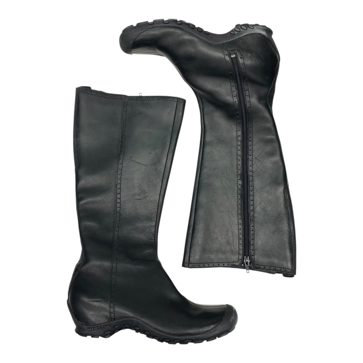 Boots Knee Flats By Merrell In Black, Size:8.5