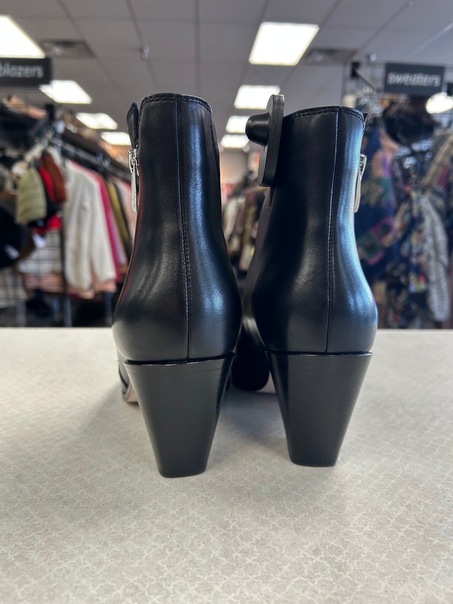 BOOTS ANKLE HEELS by PAIGE In BLACK, Size: 9