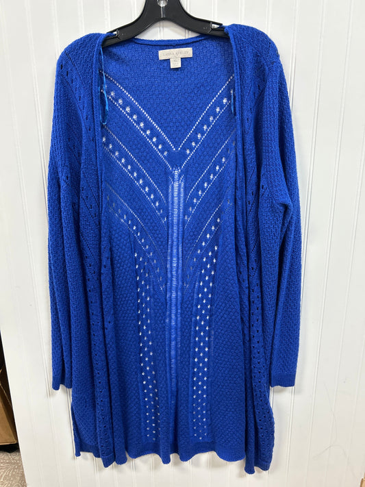 Cardigan By Laura Ashley In Blue, Size:Xl