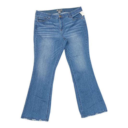 Jeans Flared By Democracy In Blue Denim, Size:20