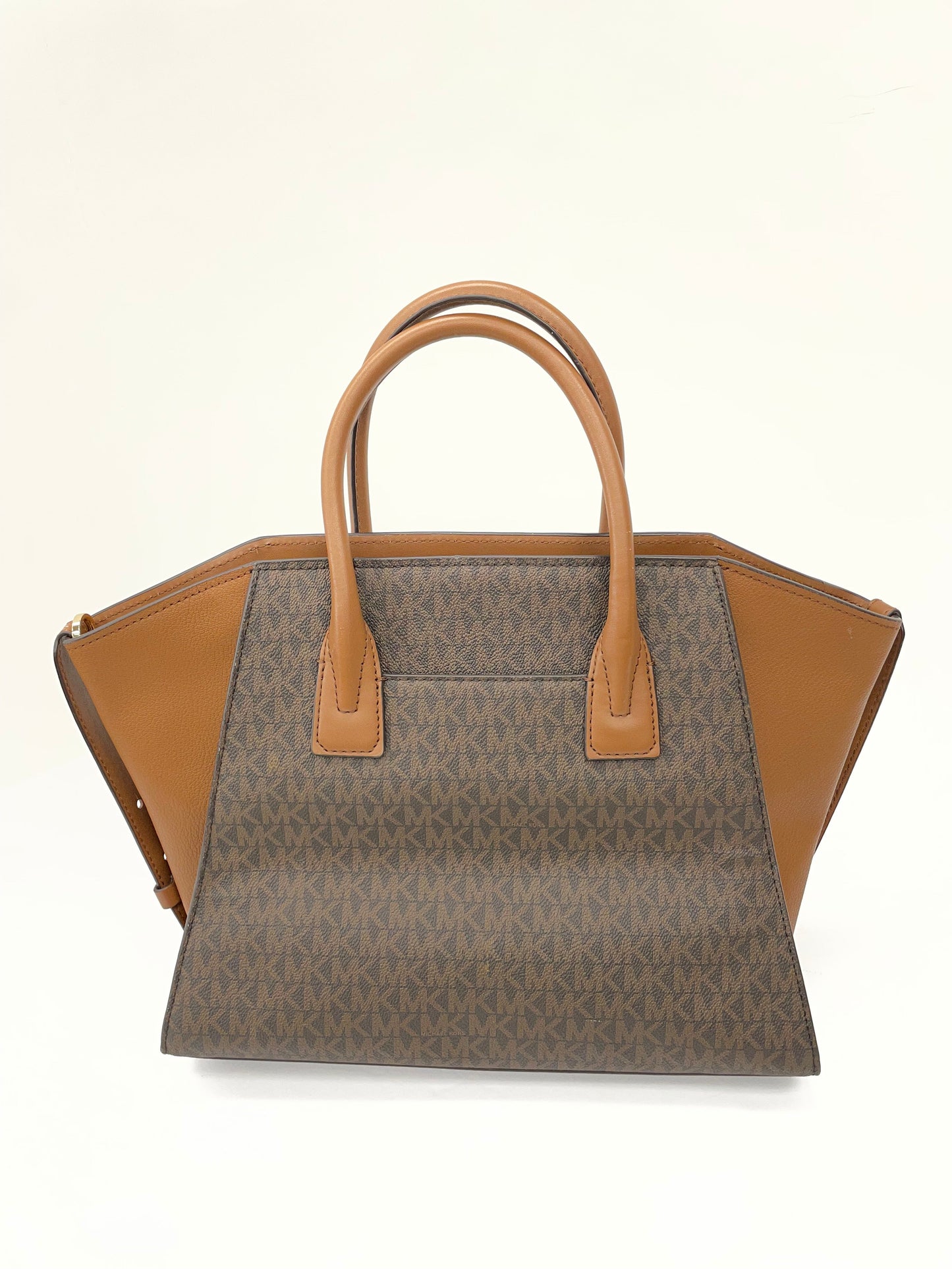 Handbag Designer By Michael Kors In Brown, Size:Large