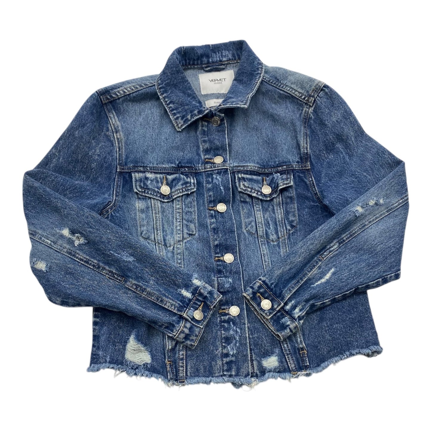 Jacket Denim By Vervet In Blue Denim, Size:S