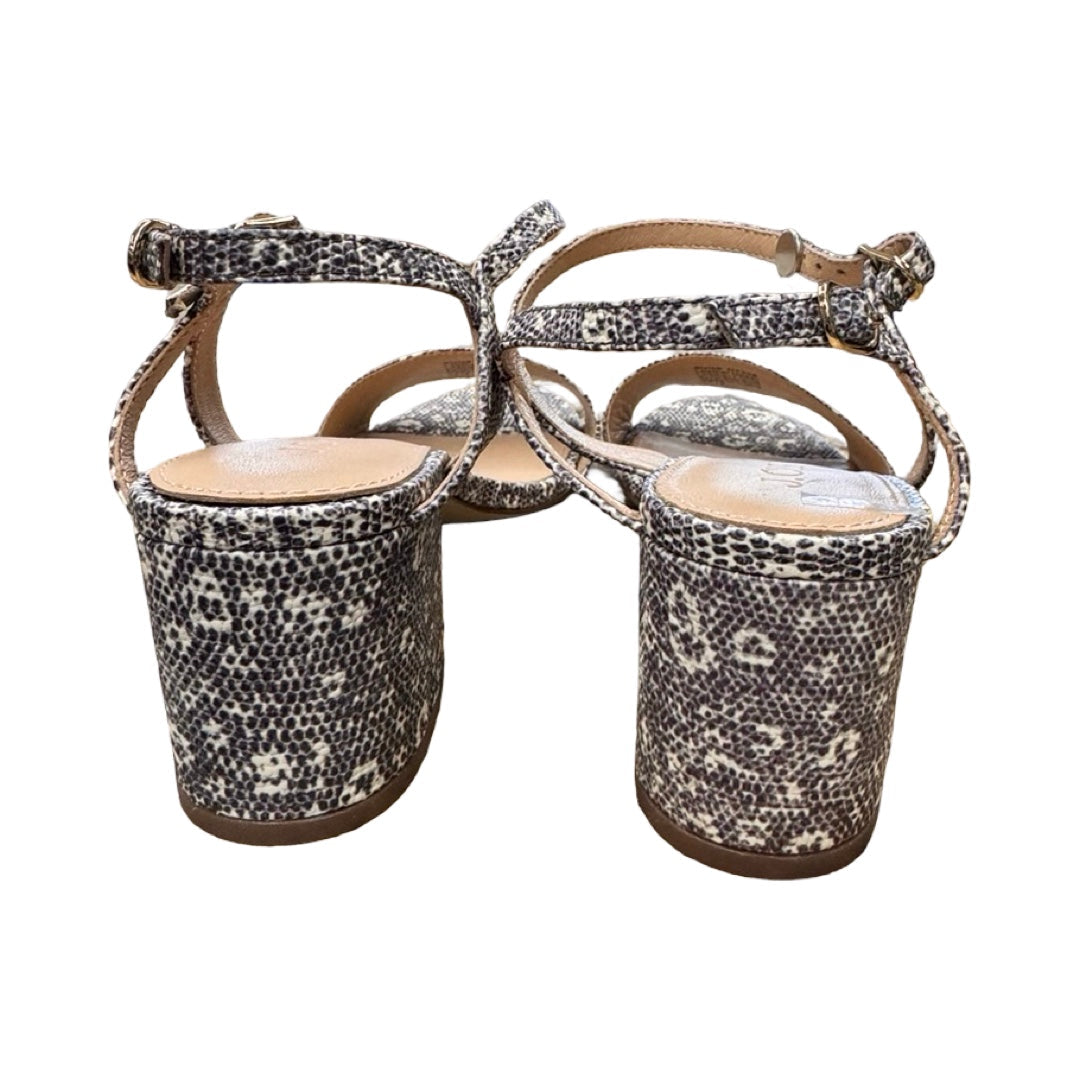 Sandals Heels Block By J. Crew In Multi, Size:6