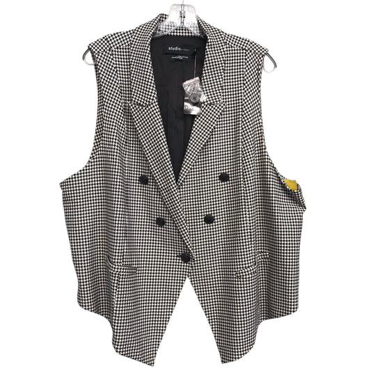 Vest Other By Studio In Black & White, Size:4X