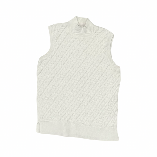Top Sleeveless By Talbots In White, Size:Sp