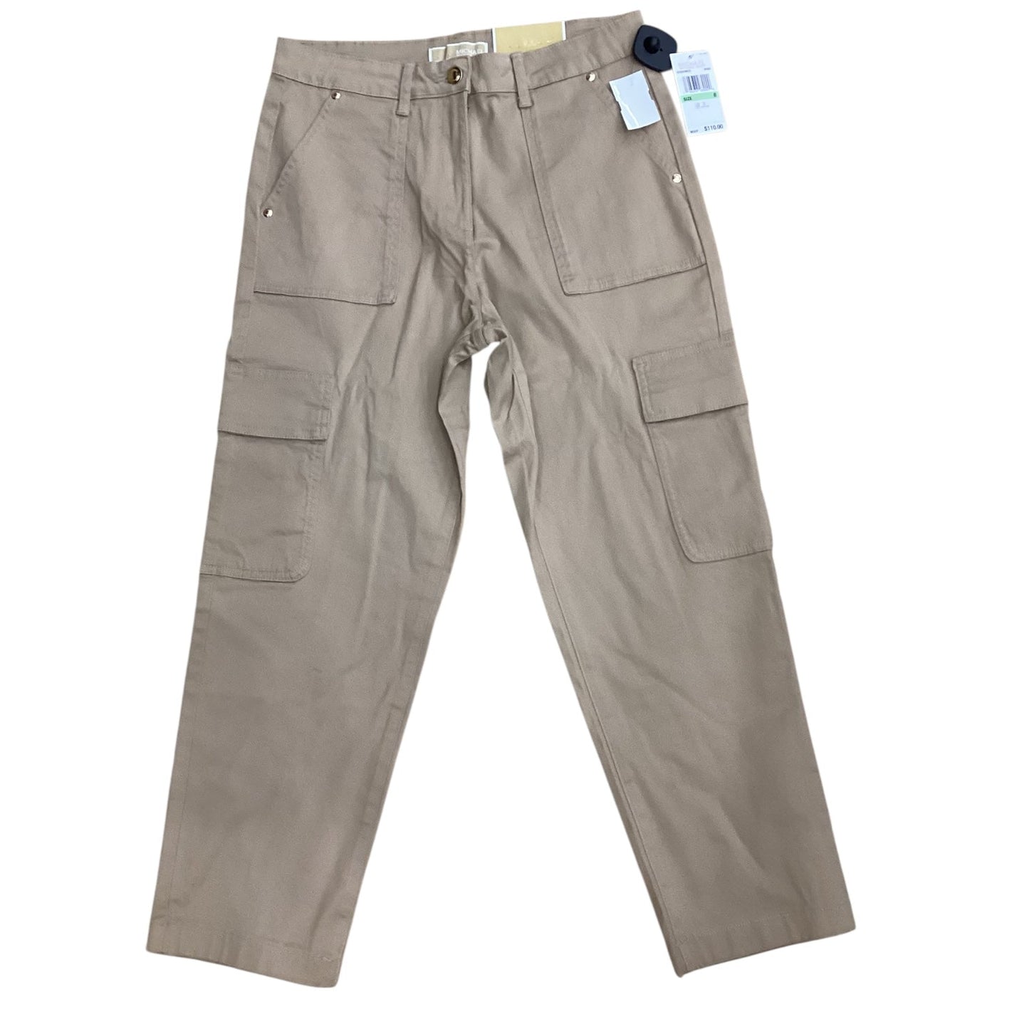 Pants Designer By Michael Kors In Tan, Size:8