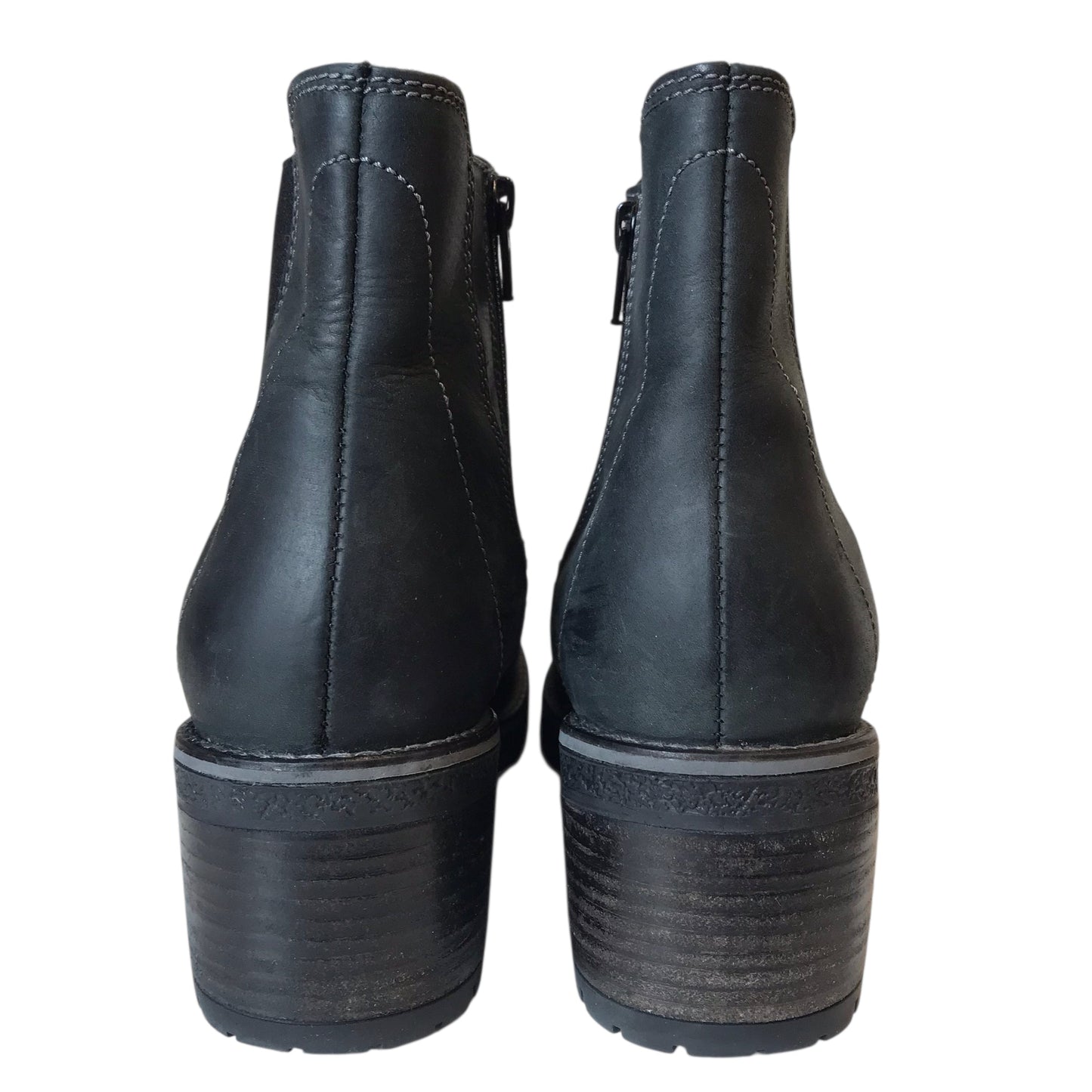 Boots Ankle Flats By Bos & Co In Black, Size:8.5