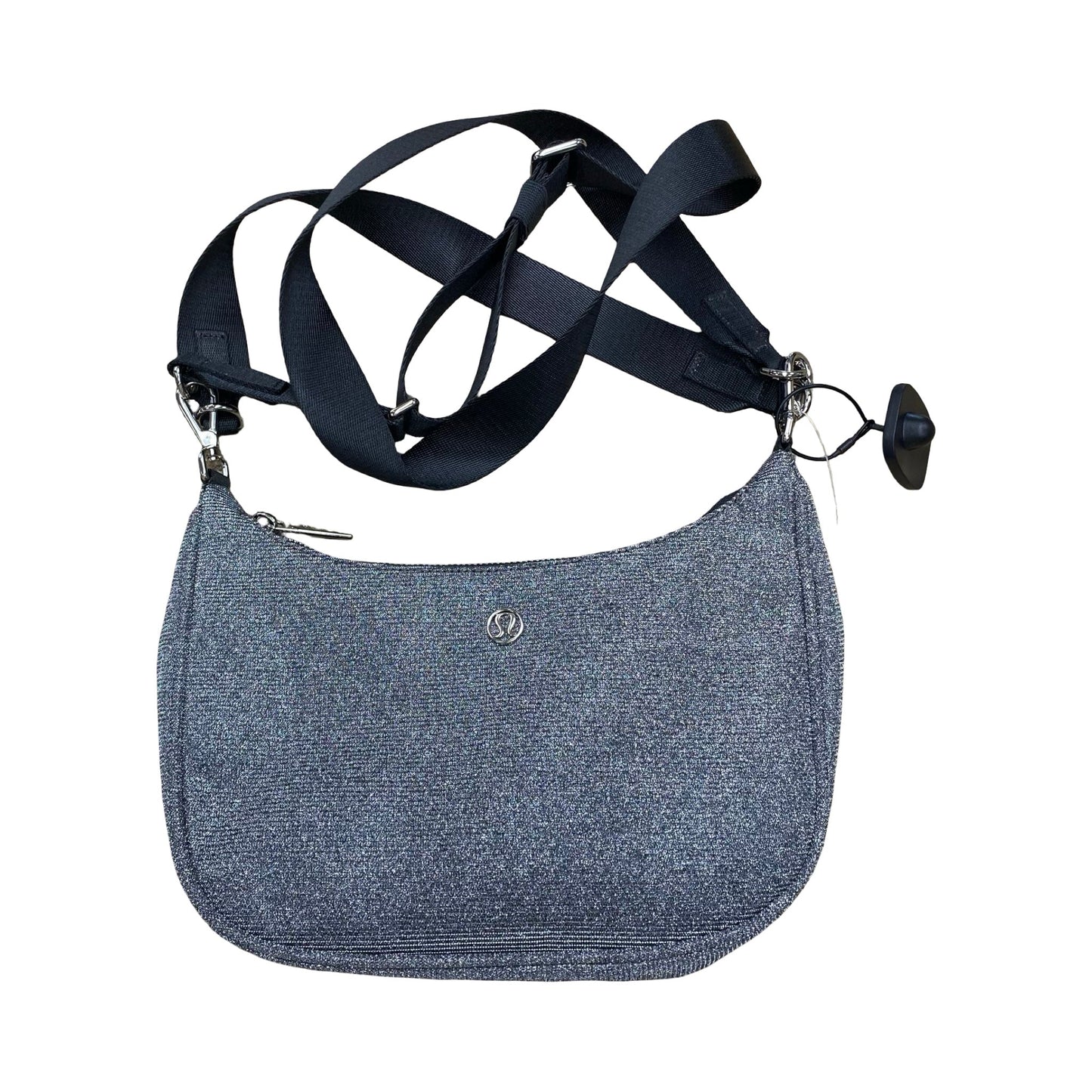 Handbag By Lululemon In Black & Silver, Size:Medium