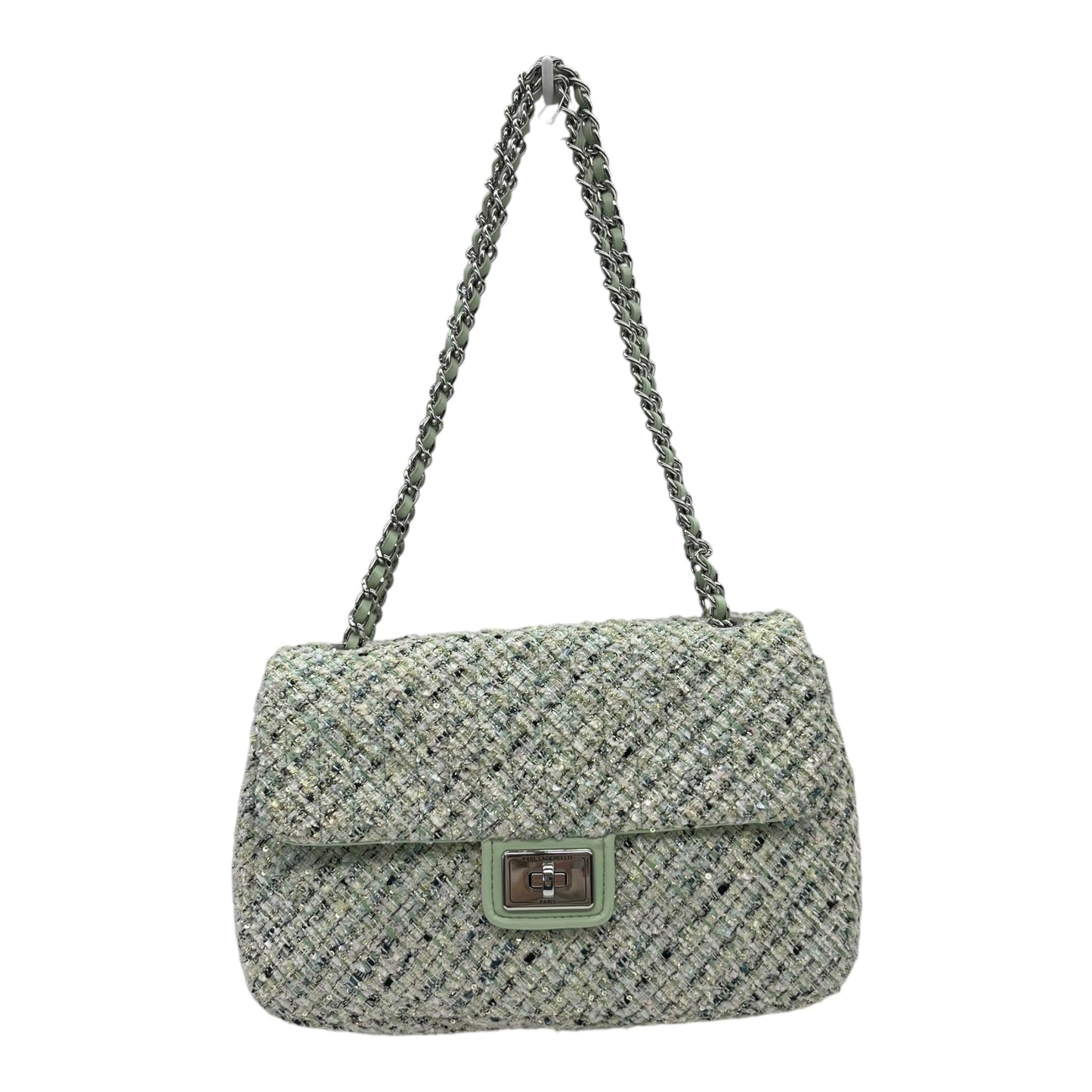Handbag Designer By Karl Lagerfeld In Green, Size:Medium