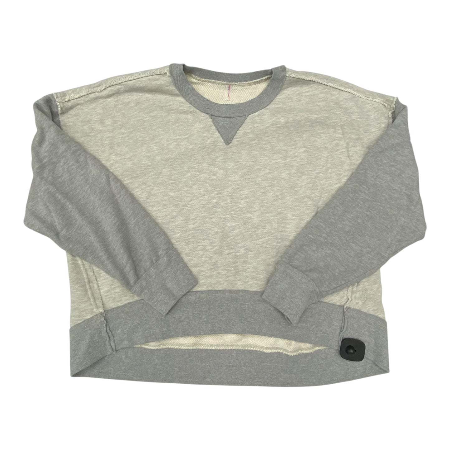Sweatshirt Crewneck By Free People In Grey, Size:M