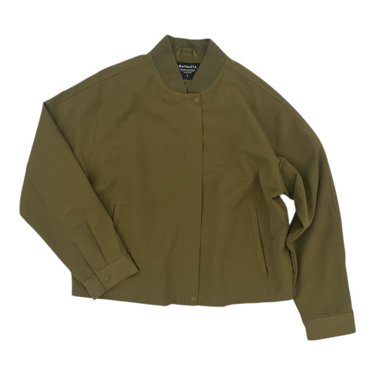 Athletic Jacket By Athleta In Green, Size:L