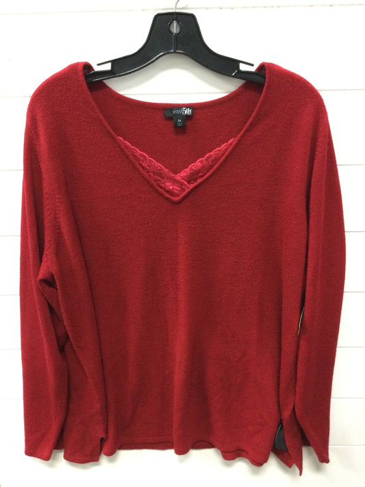 Top Ls By East 5Th In Red, Size:3X