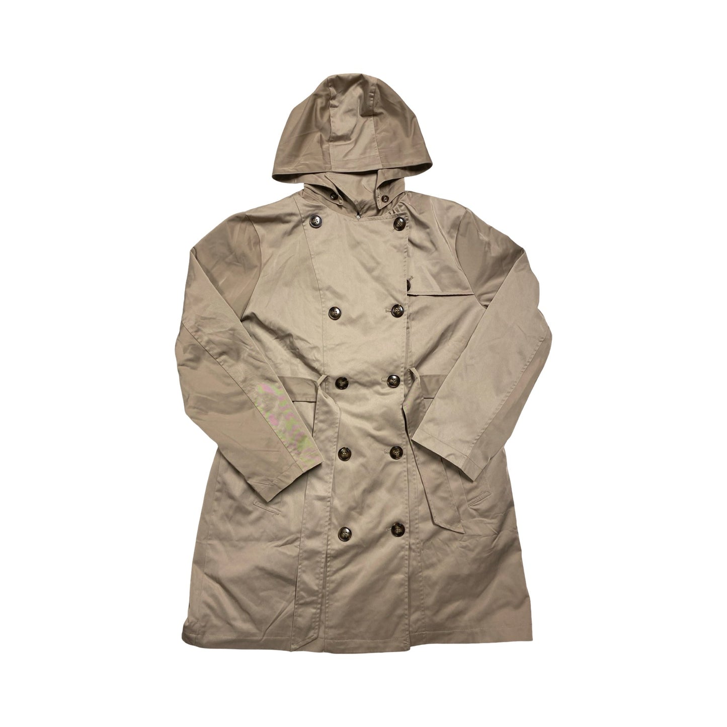 Coat Trench Coat By SAPHIROSE In Brown, Size:L