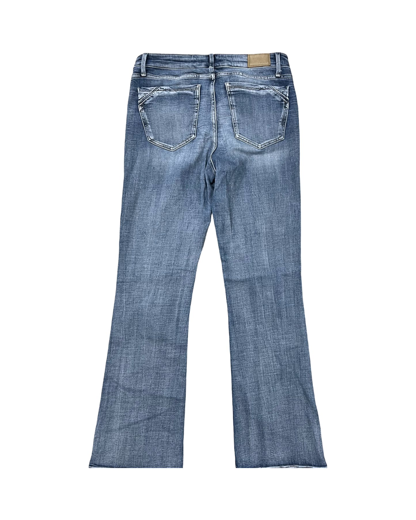 Jeans Boot Cut By Buckle Black In Blue Denim, Size:8