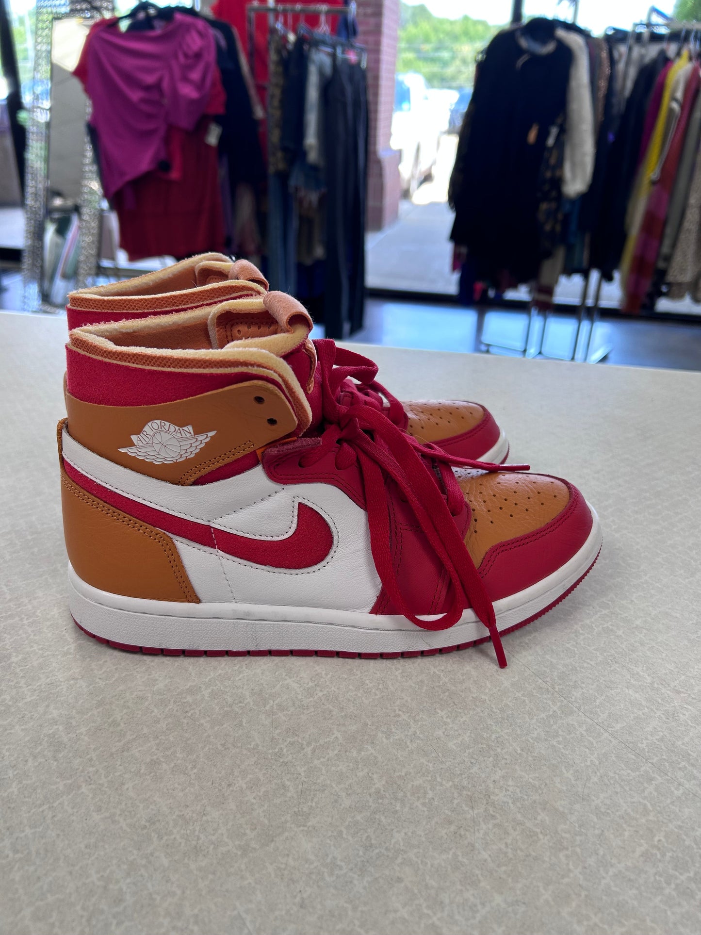 Shoes Athletic By Nike In Orange & Red, Size:7