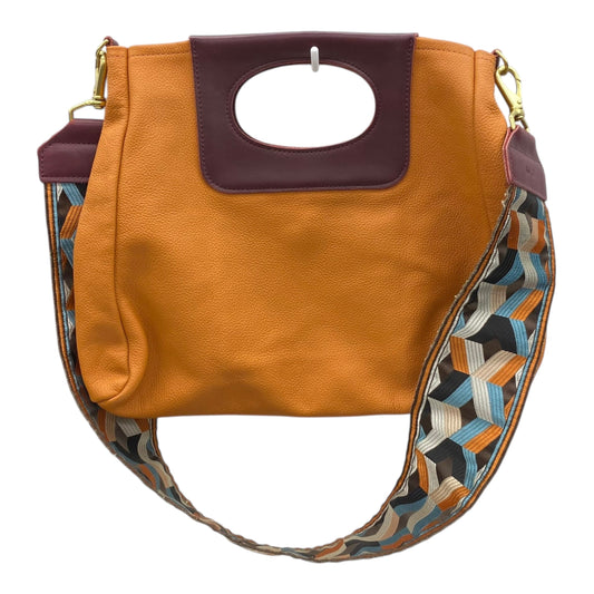 Handbag Leather By Cmc In Orange, Size:Large