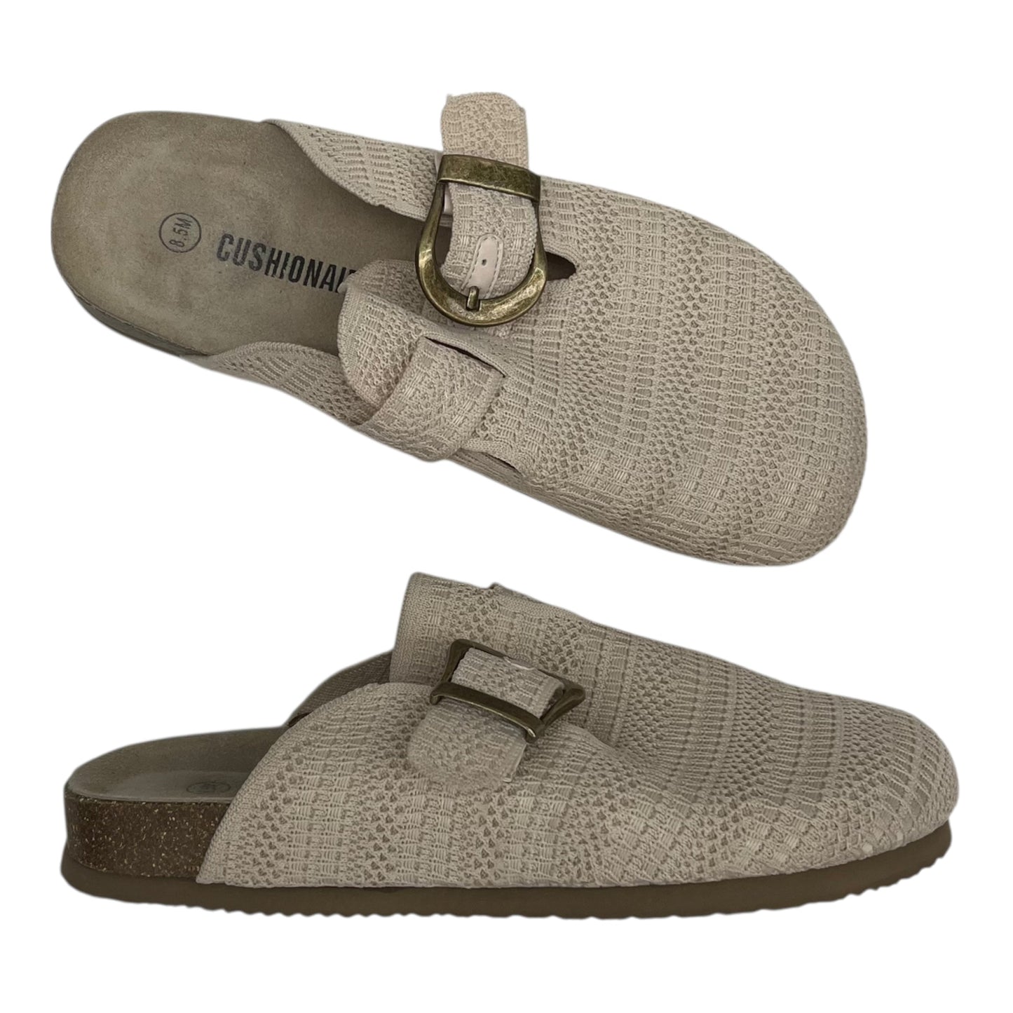Shoes Flats By Cushionaire In Cream, Size:8.5