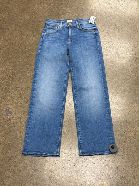 Jeans Straight By Mother In Blue Denim, Size:2
