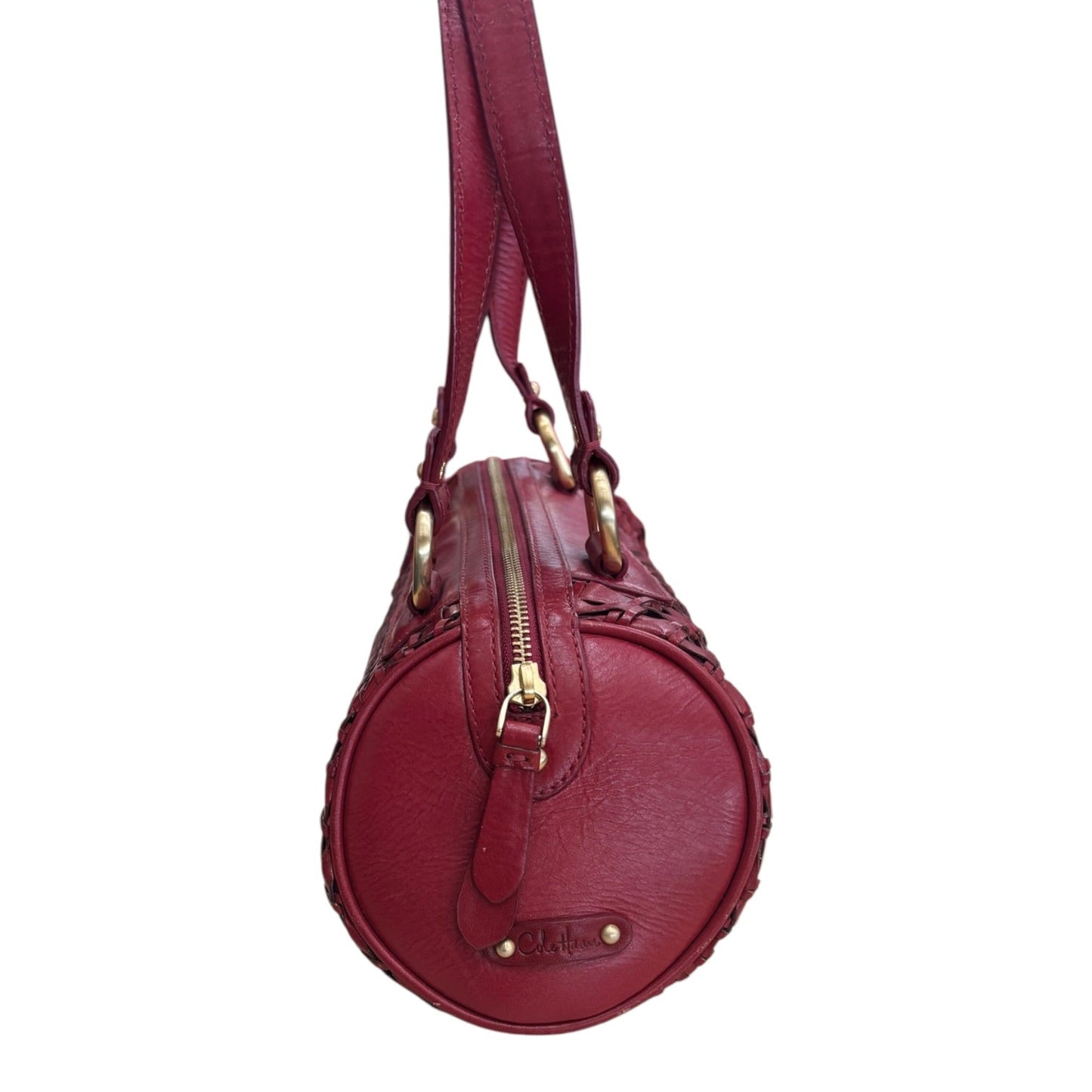 Handbag Leather By Cole-Haan In Red, Size:Medium