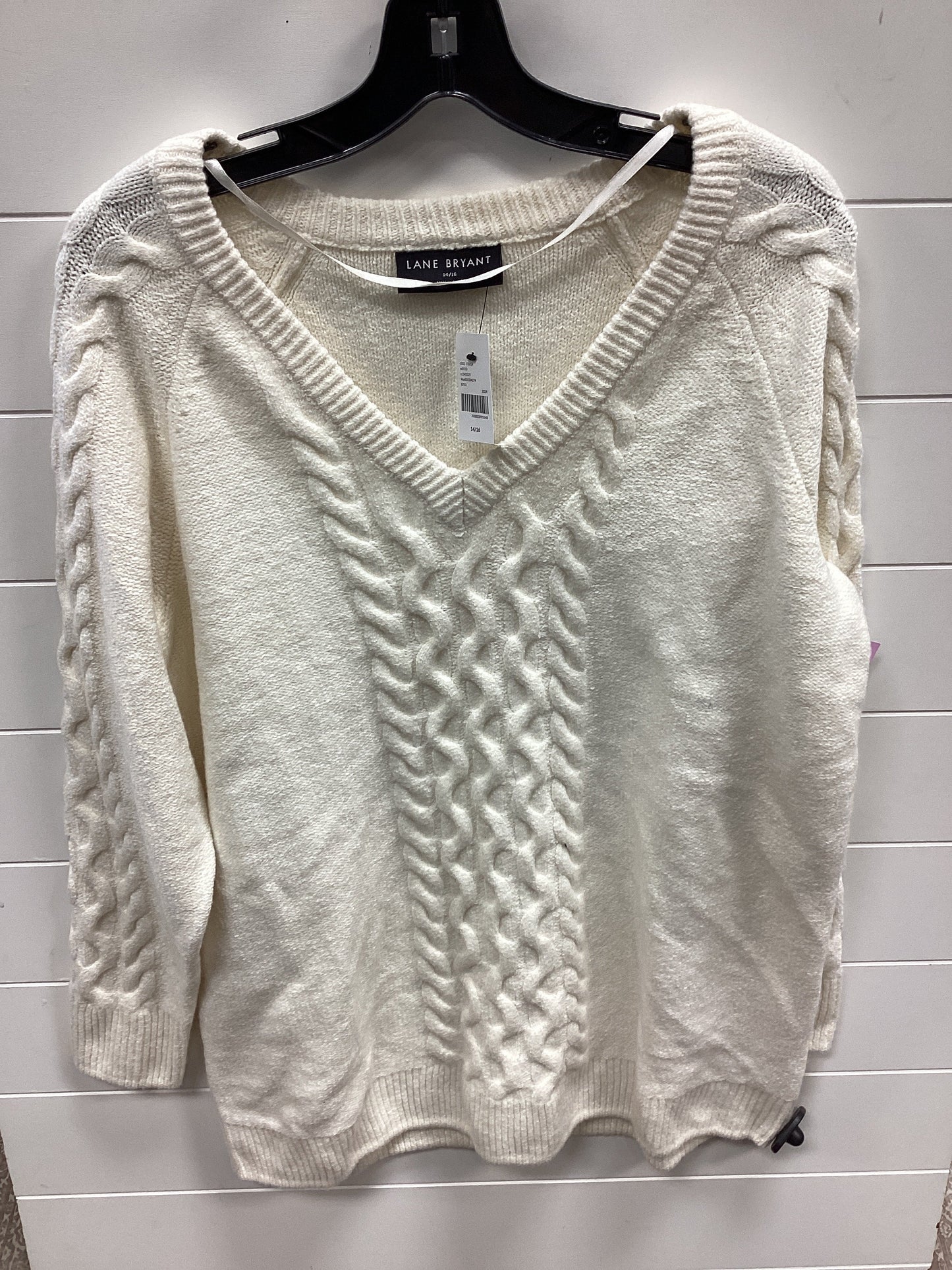 Sweater By Lane Bryant In Cream, Size:Xl