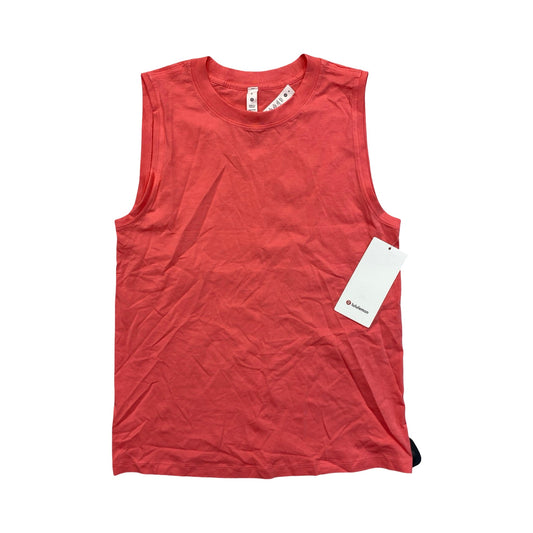 Athletic Tank Top By Lululemon In Pink, Size:4