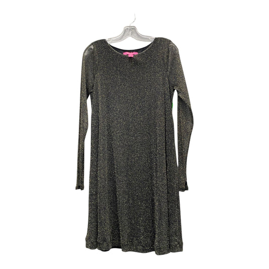 Dress Designer By Lilly Pulitzer In Black & Gold, Size:M