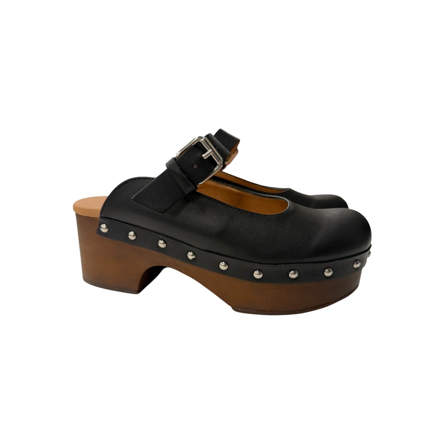 Shoes Heels Block By Anthropologie In Black, Size:7.5