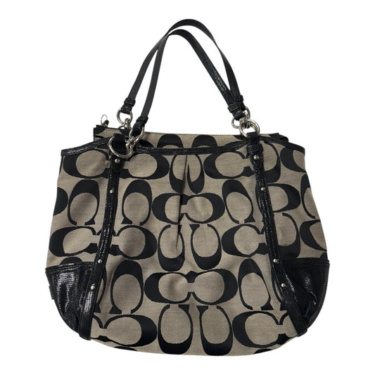 Handbag Designer By Coach In Black, Size:Medium