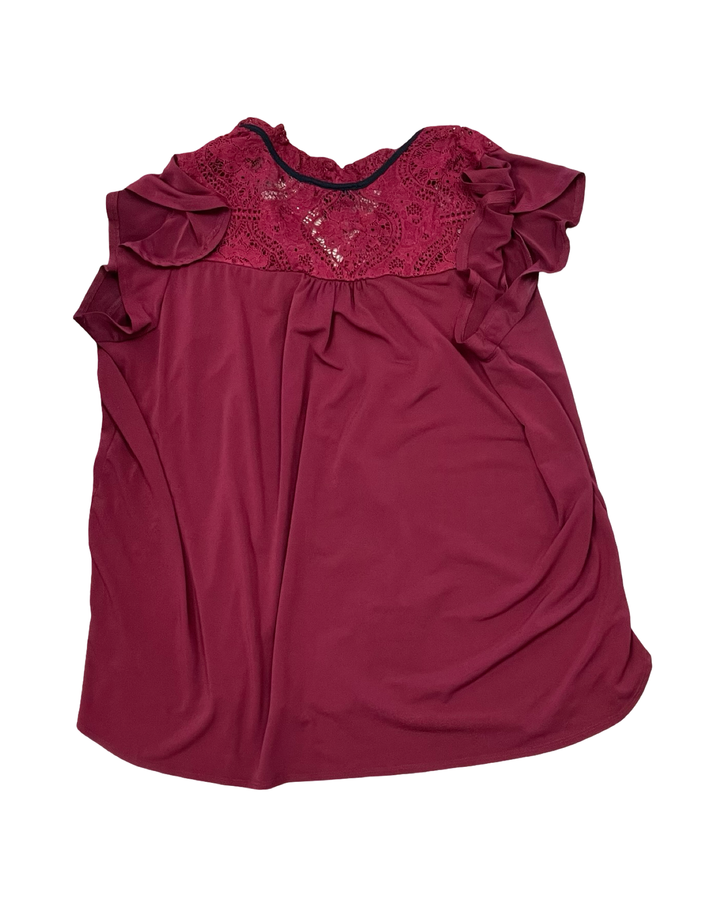 Top Ss By Sweet Rain In Red, Size:3X
