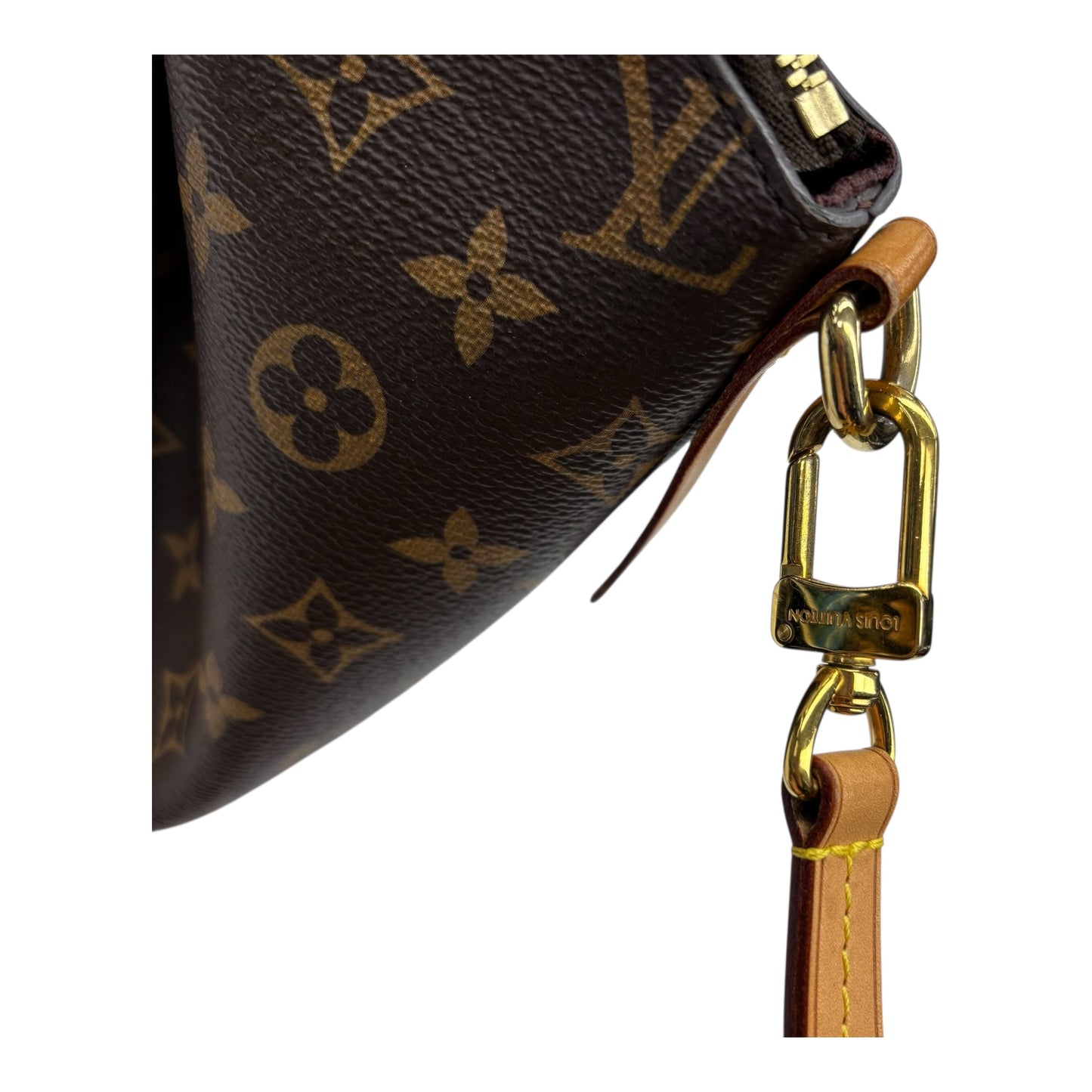 Handbag Luxury Designer By Louis Vuitton In Brown, Size:Large