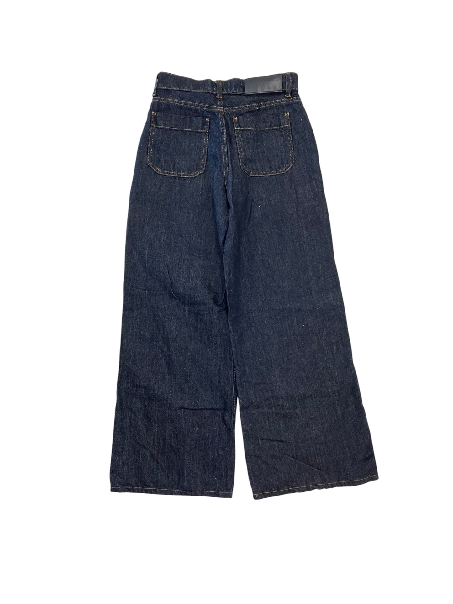 Jeans Wide Leg By 7 For All Mankind In Blue Denim, Size:00