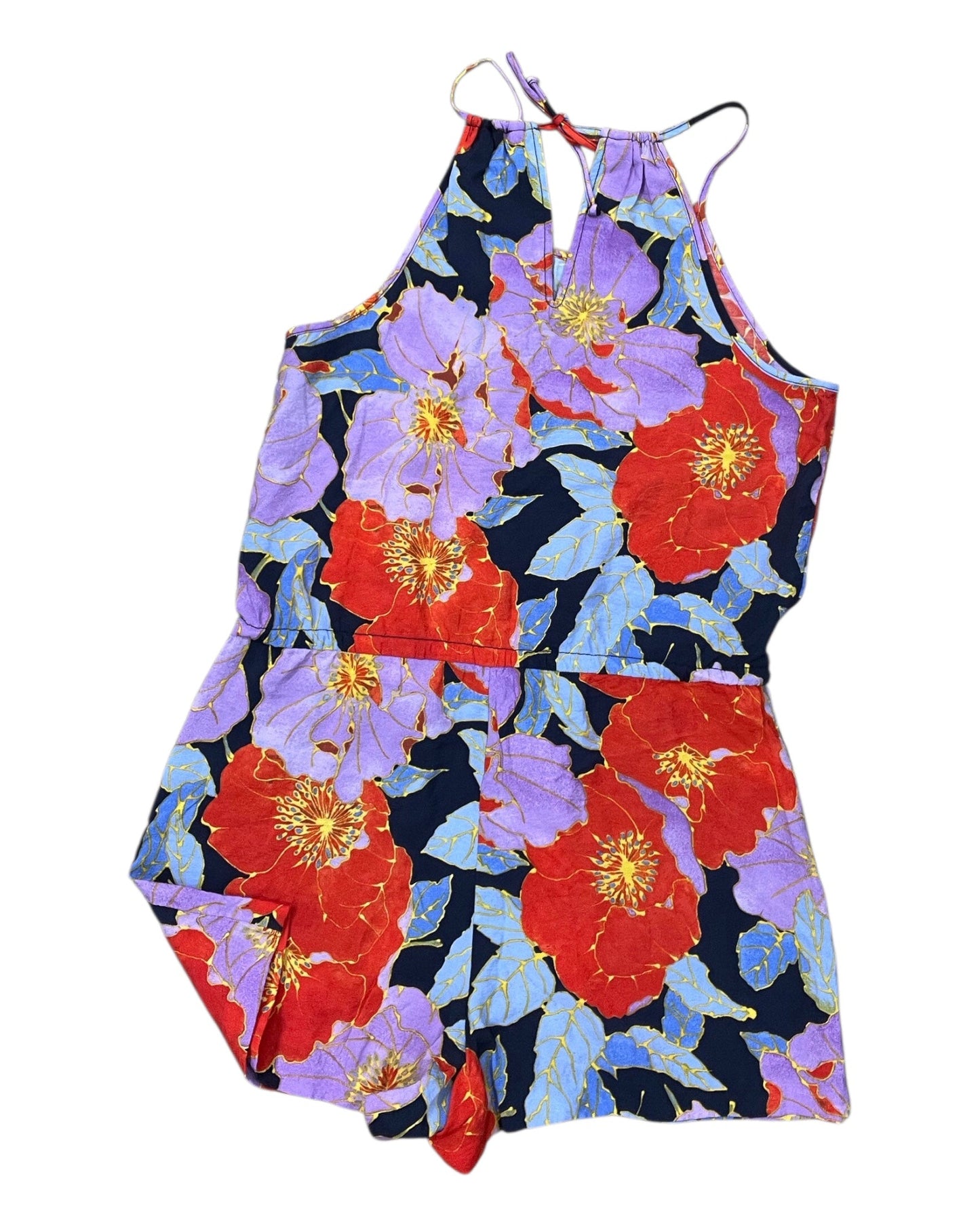 Romper By Loft In Purple & Red, Size:Mp