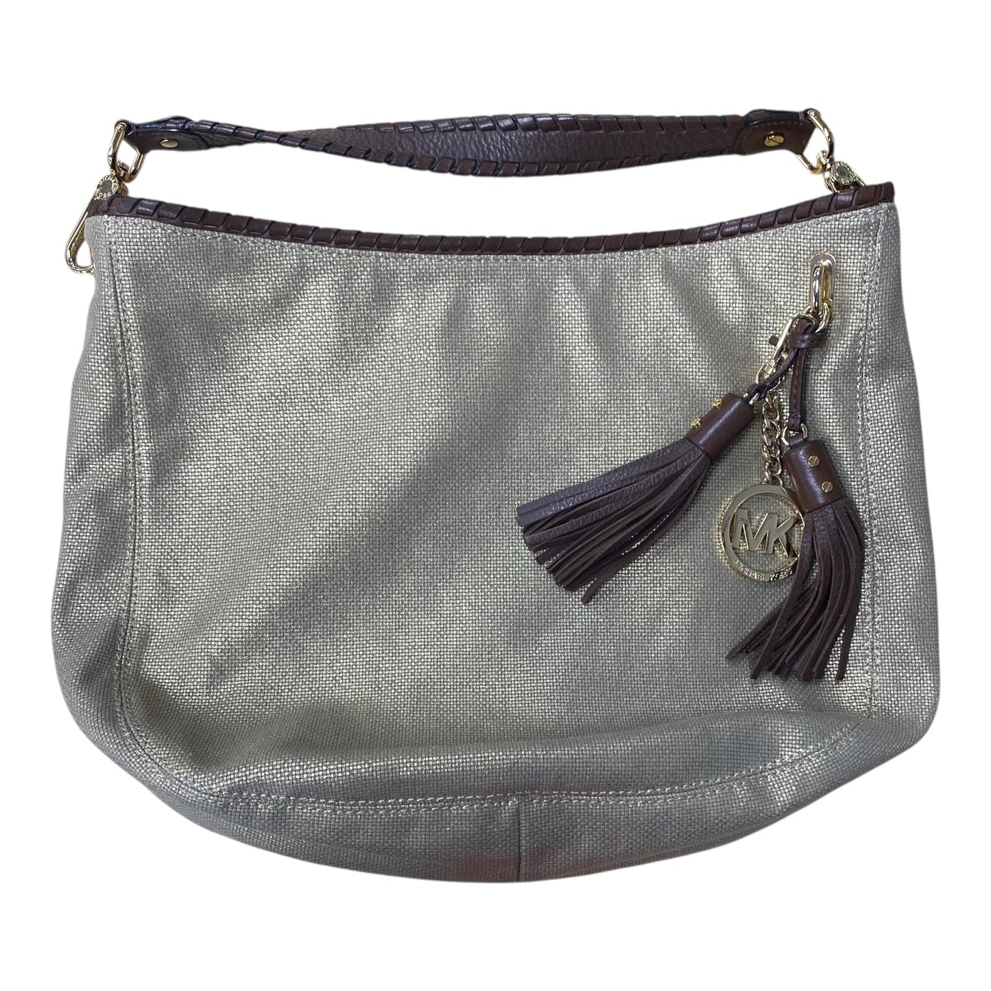 Handbag Designer By Michael Kors In Gold, Size:Large