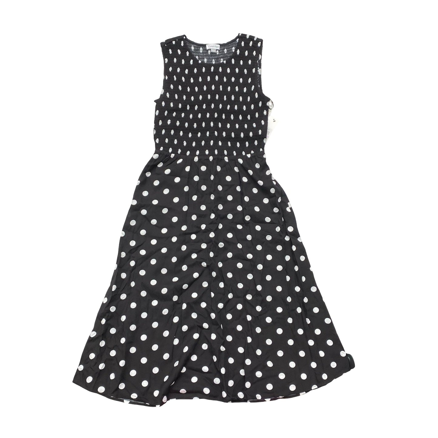 Dress Casual Maxi By Calvin Klein In Polkadot Pattern, Size:6