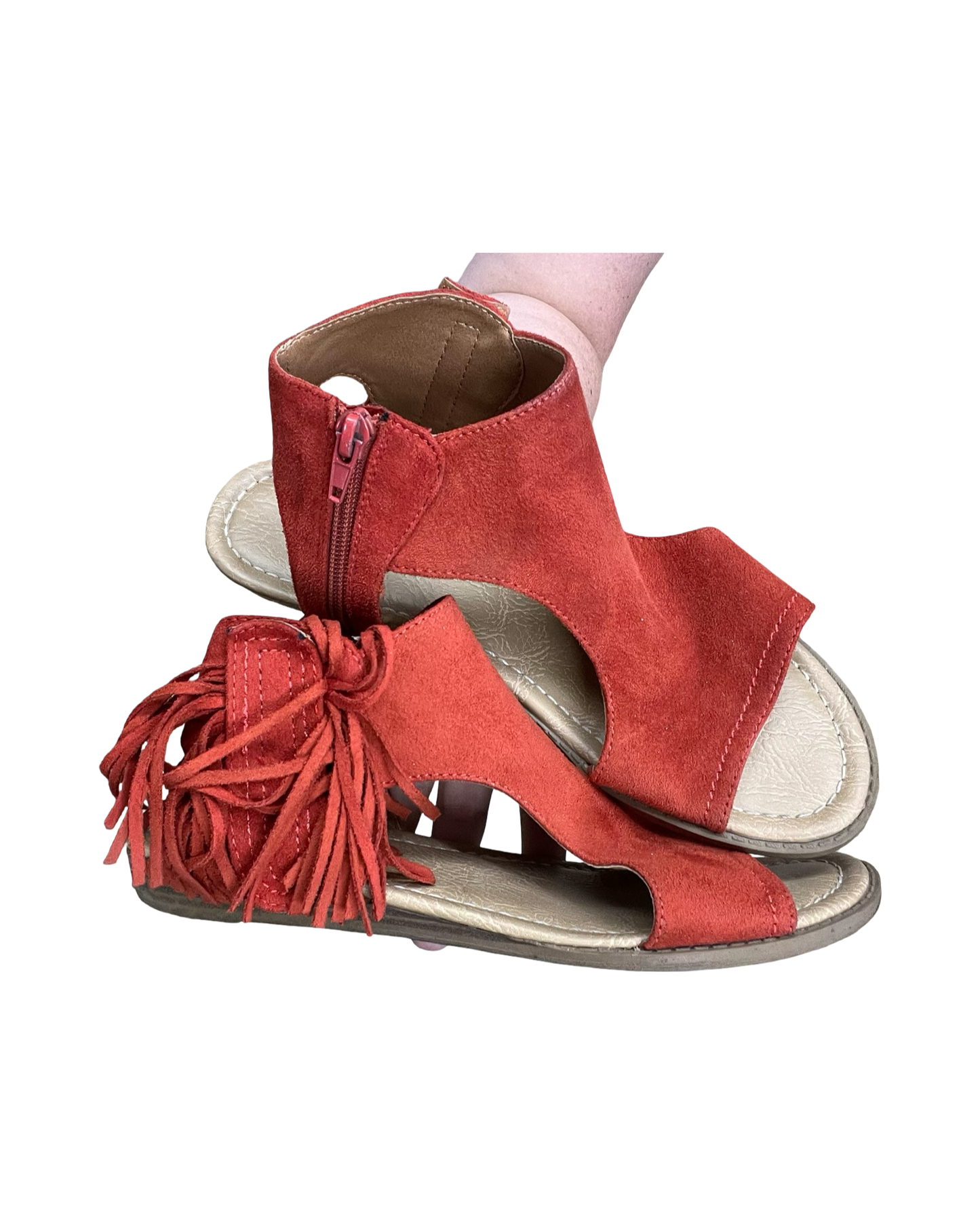 Sandals Flats By Not Rated In Orange, Size:7